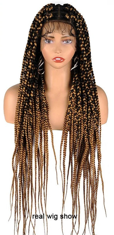 SIYAX Synthetic Full Lace Front Jumbo Knotless Box Braided Wig