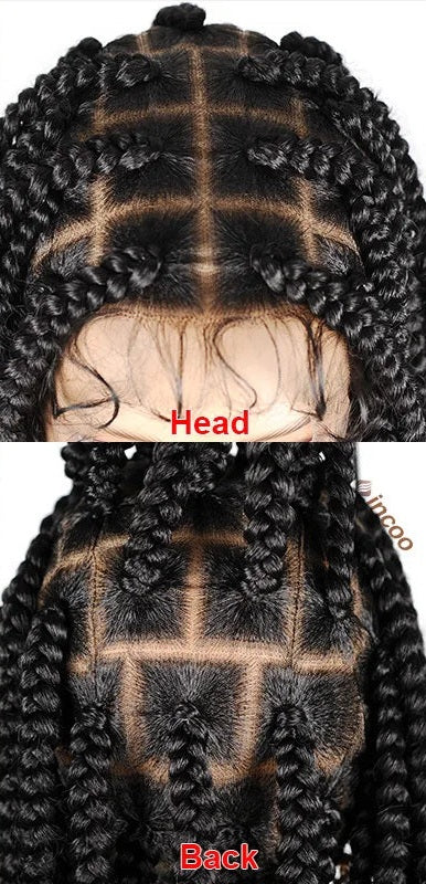 SIYAX Synthetic Full Lace Front Jumbo Knotless Box Braided Wig