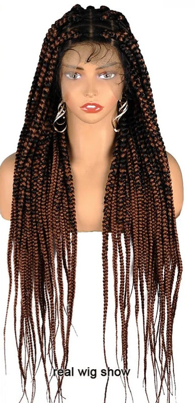 SIYAX Synthetic Full Lace Front Jumbo Knotless Box Braided Wig