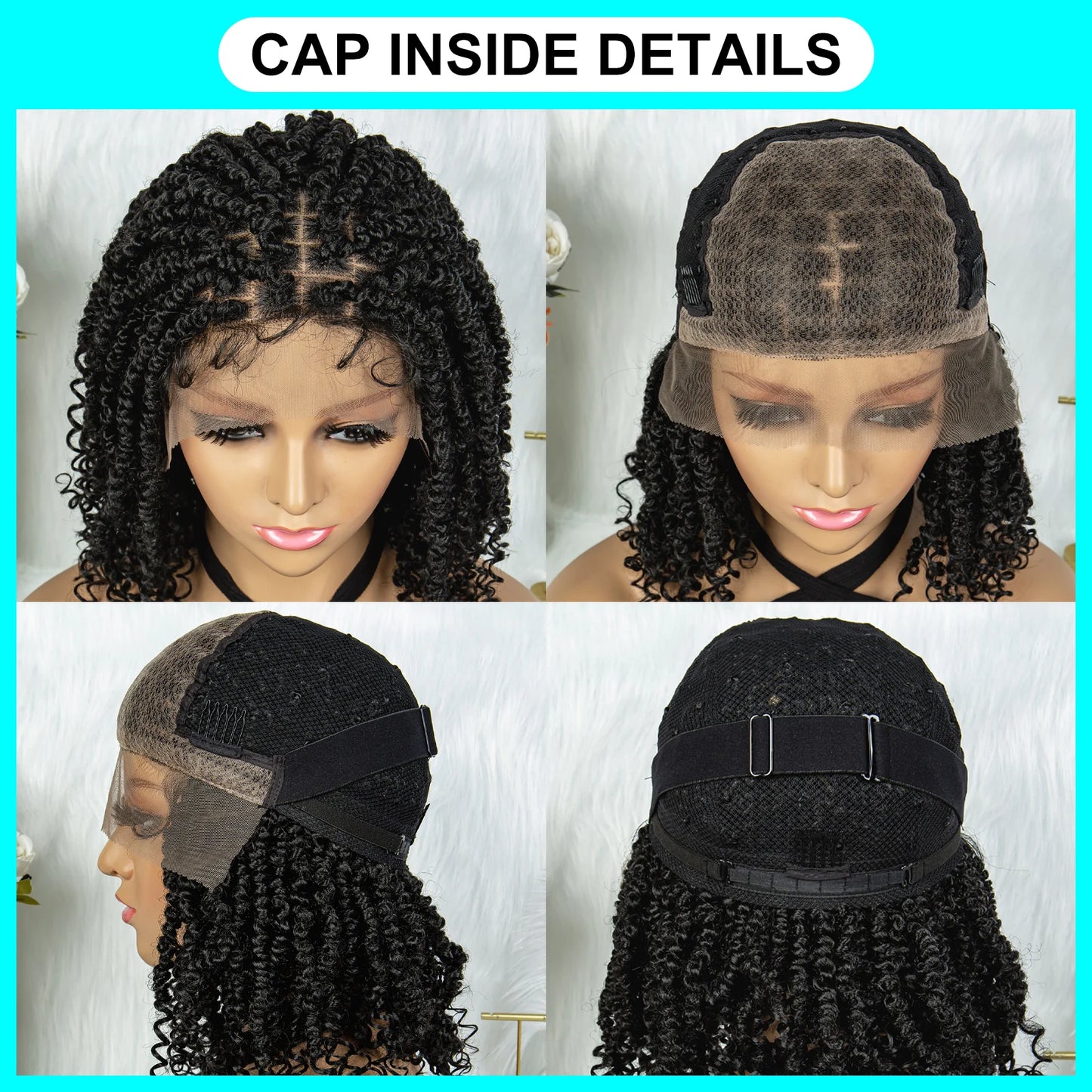 SIYAX 14 inch Synthetic Two-Strand Twist Lace Front Wig