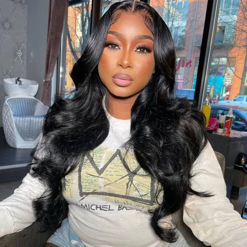 FOXY Pre-Cut Pre-Plucked Wear & Go Glueless HD Lace Closure Human Hair Wig
