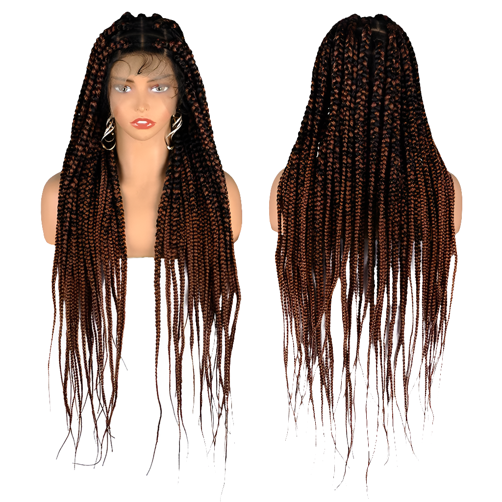 SIYAX Synthetic Full Lace Front Jumbo Knotless Box Braided Wig