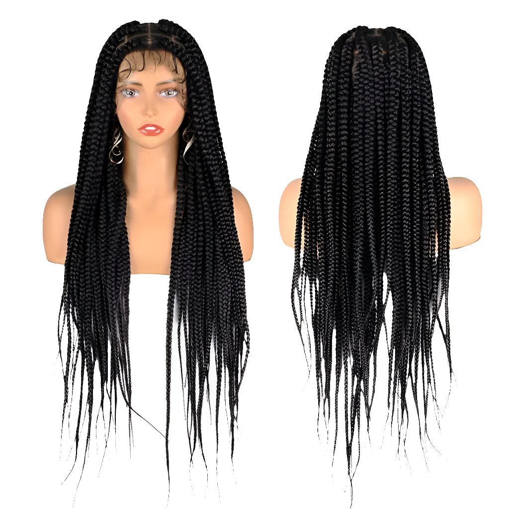 SIYAX Synthetic Full Lace Front Jumbo Knotless Box Braided Wig