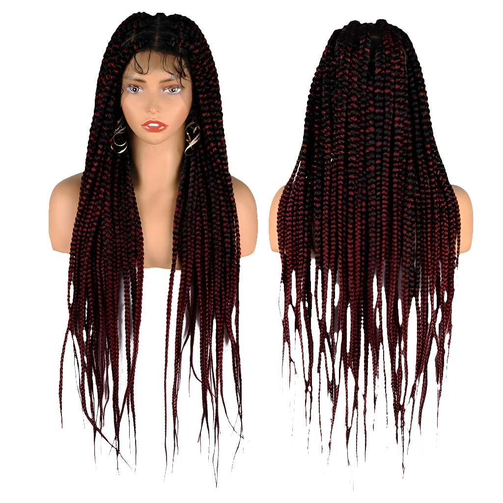 SIYAX Synthetic Full Lace Front Jumbo Knotless Box Braided Wig