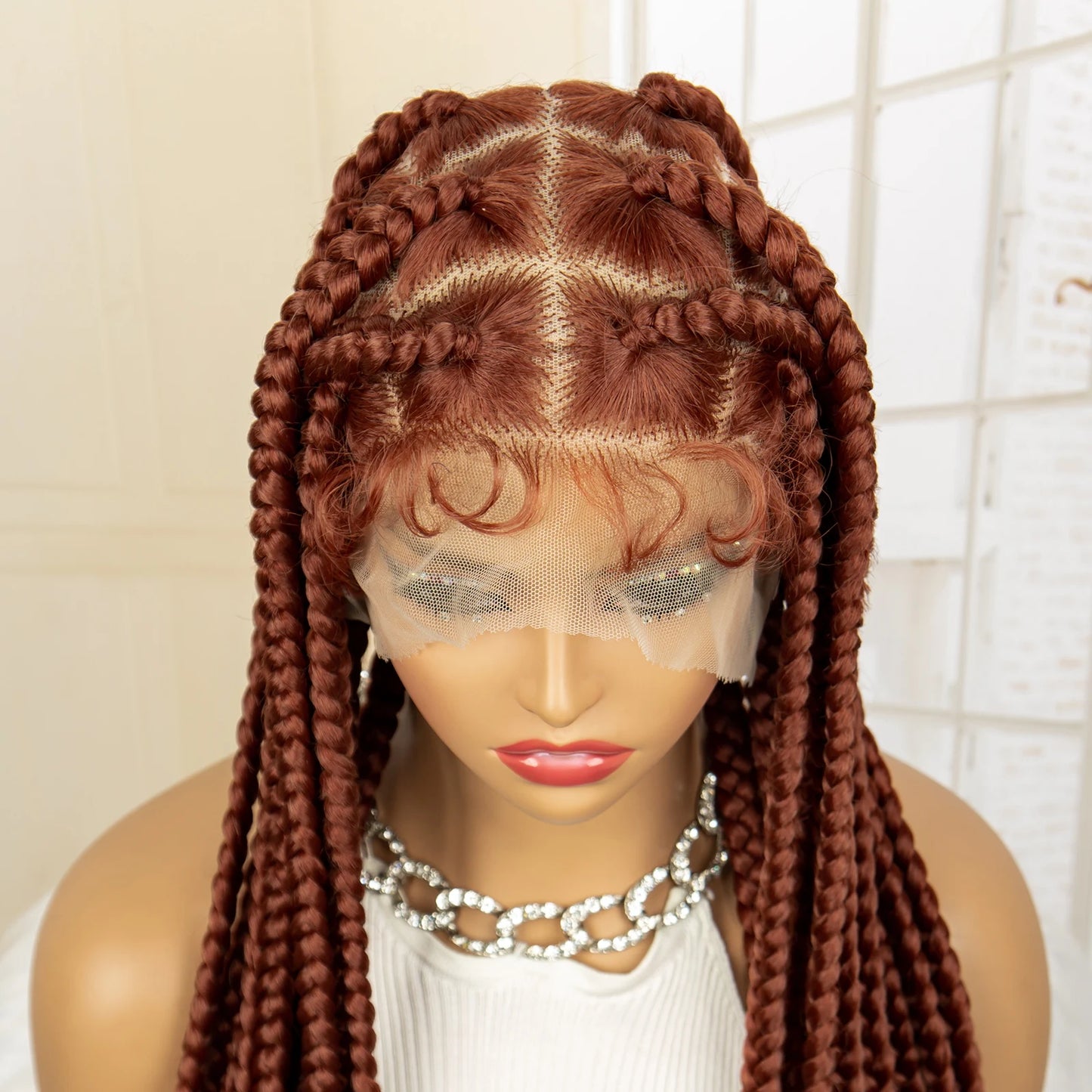 SIYAX Synthetic Full Lace Big Knotless Box Braided Wig