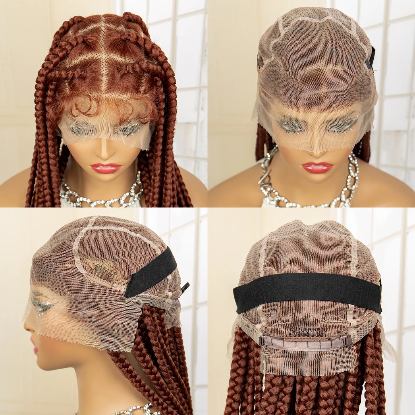 SIYAX Synthetic Full Lace Big Knotless Box Braided Wig